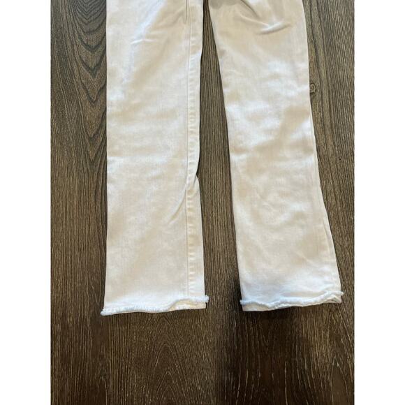 DL1961 Mara Instasculpt Straight Ankle Jeans Mid Rise Stretch Denim White Sz 26 - Picture 10 of 12